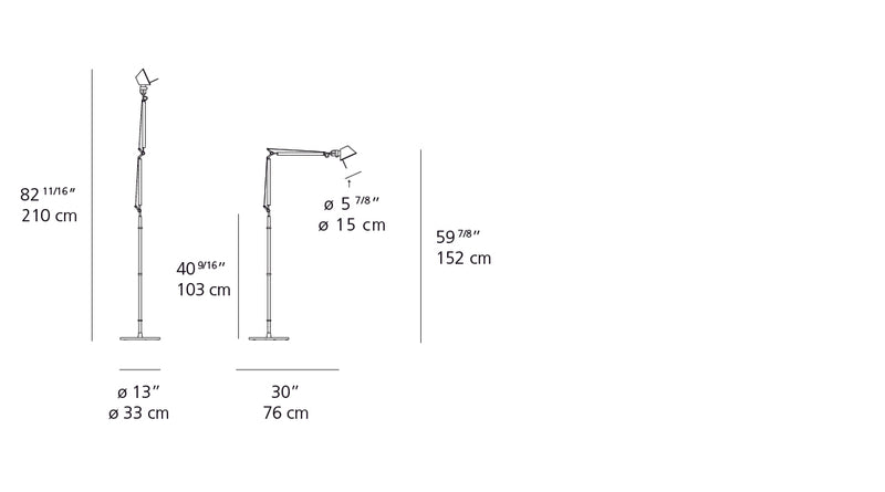 Artemide-Tolomeo-TOL0117-Tolomeo Mini Floor Lamp-Aluminum