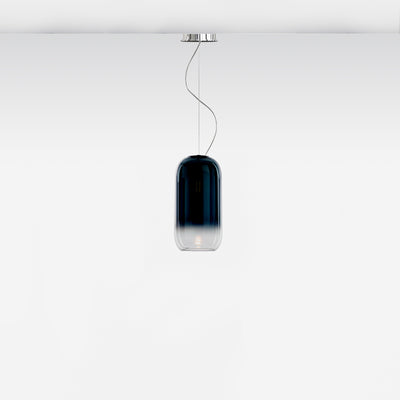 Artemide-Gople-1406058A-Gople Mini Suspension-Blue