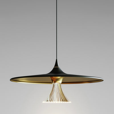 Artemide-Ipno-1846038A-Ipno Pendant-Black  And Gold