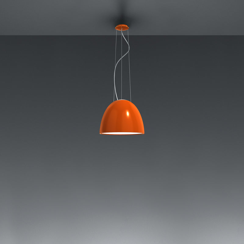 Artemide-Nur-A246468-Nur Gloss Mini Pendant-Gloss Orange