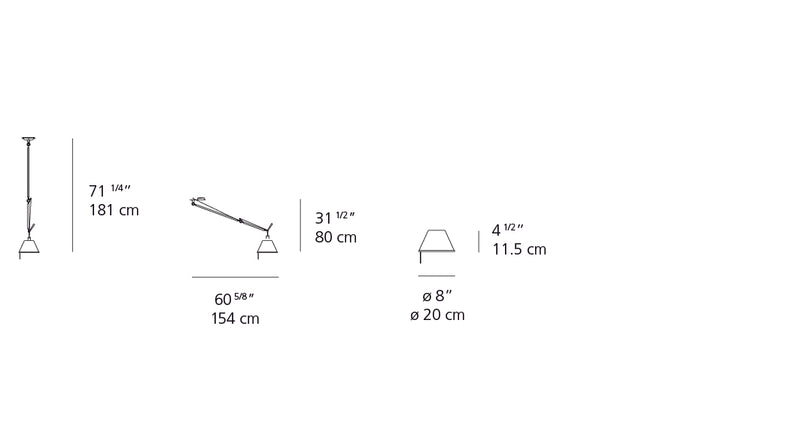 Artemide-Tolomeo-TOL1020-Tolomeo Off Center Suspension-Aluminum/Polished Aluminum