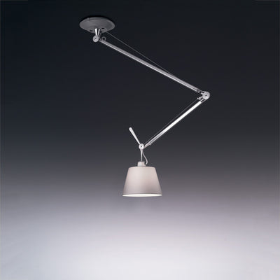 Artemide-Tolomeo-TOL1040-Tolomeo Off Center Suspension-Silver Fiber/Polished Aluminum