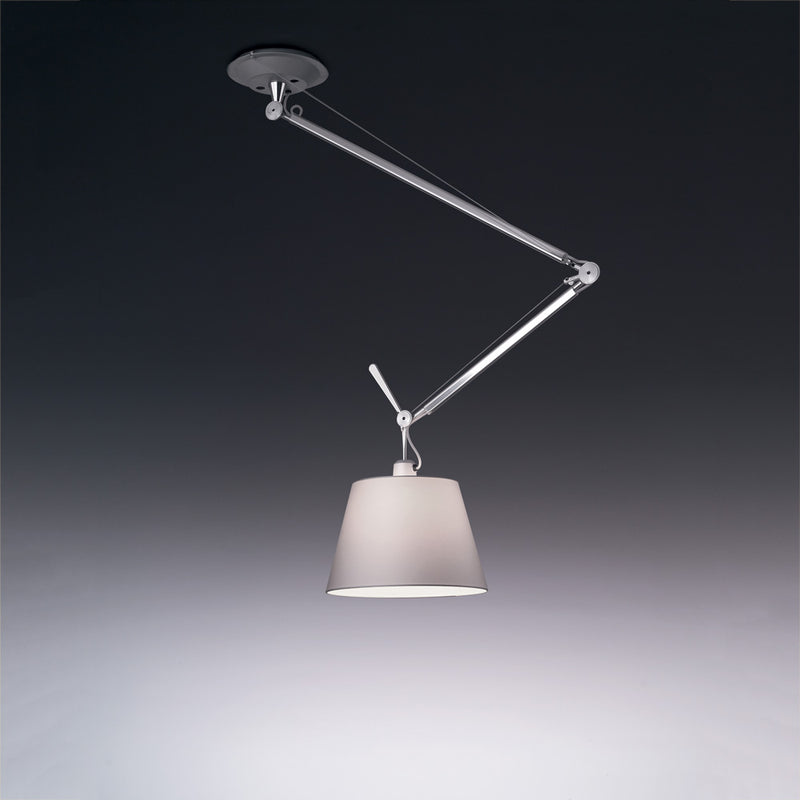 Artemide-Tolomeo-TOL1044-Tolomeo Off Center Suspension-Silver Fiber/Polished Aluminum