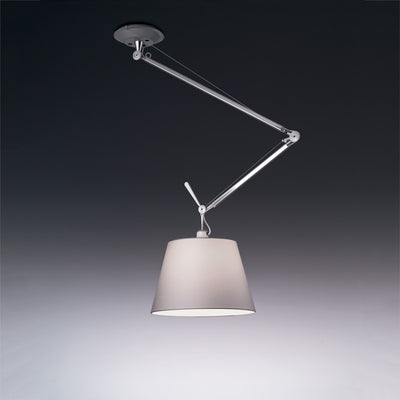 Artemide-Tolomeo-TOL1046-Tolomeo Off Center Suspension-Silver Fiber/Polished Aluminum