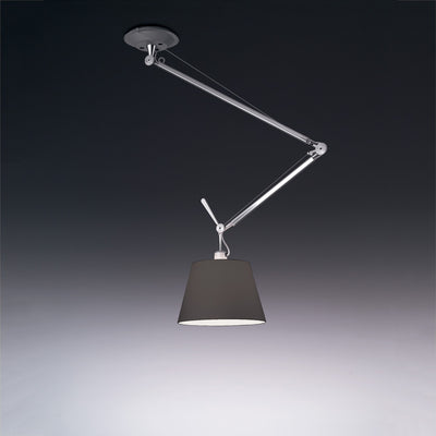 Artemide-Tolomeo-TOL1056-Tolomeo Off Center Suspension-Black/Polished Aluminum