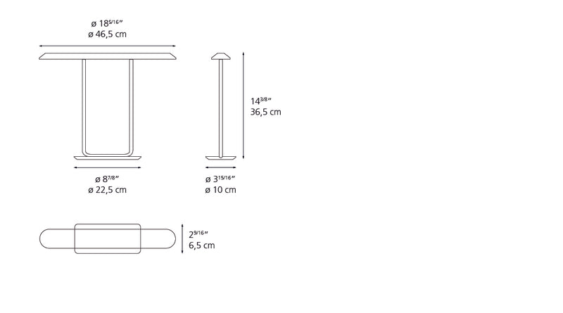 Artemide-Tempio-0052010A-Tempio Table Lamp-Bronze