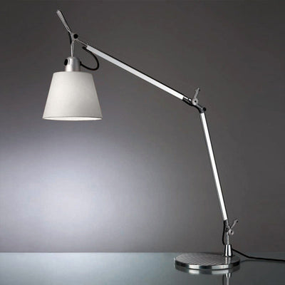 Artemide-Tolomeo-TLS0006-Tolomeo Table Lamp With Shade-Aluminum/Silver Fiber