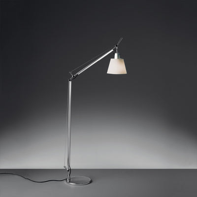 Artemide-Tolomeo-TLS0100-Tolomeo Reading Floor Lamp-Aluminum/Parchment