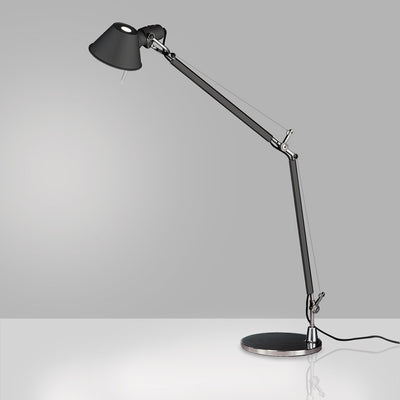 Artemide-Tolomeo-TOL0001-Tolomeo 9 Inch Classic Table Lamp-Aluminum/Black