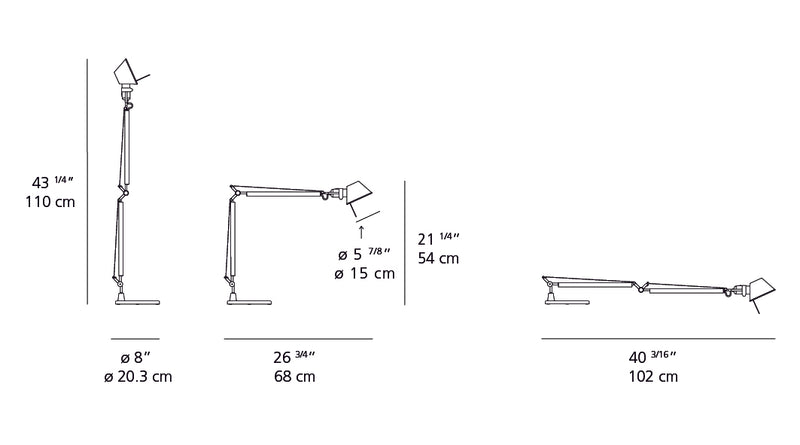 Artemide-Tolomeo-TOL0049-Tolomeo Mini Table Lamp-Aluminum