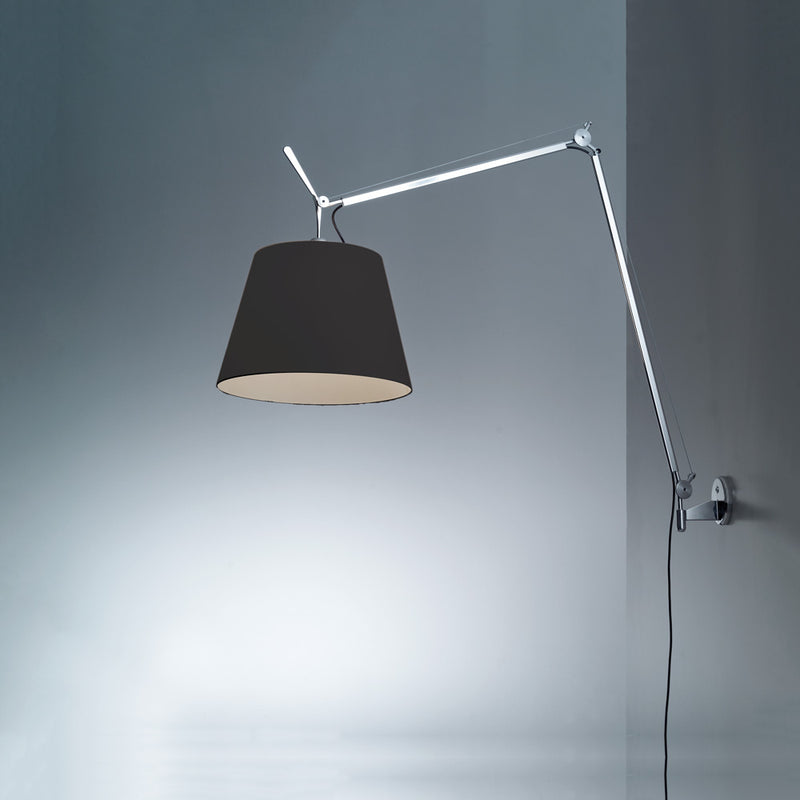 Artemide-Tolomeo-TLM1109-Tolomeo Mega Wall Lamp-Black/Aluminum