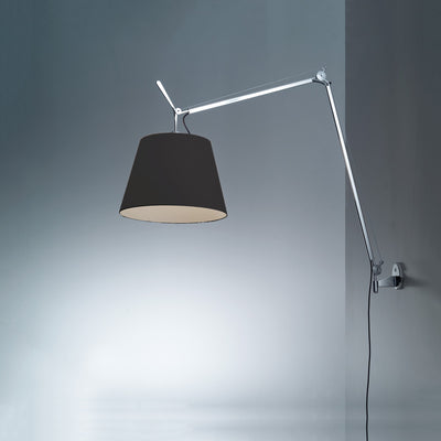 Artemide-Tolomeo-TLM1110-Tolomeo Mega Wall Lamp-Black/Aluminum