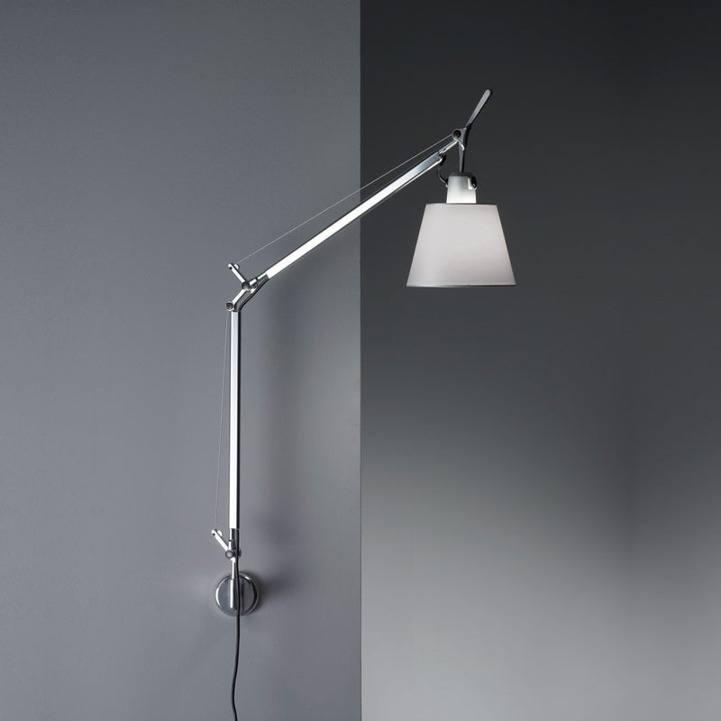 Artemide-Tolomeo-TLS1101-Tolomeo Wall with Shade-Aluminum/Silver Fiber