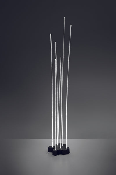 Artemide-Reed-T087408-Reeds Outdoor Single Floor Light-Anthracite Grey