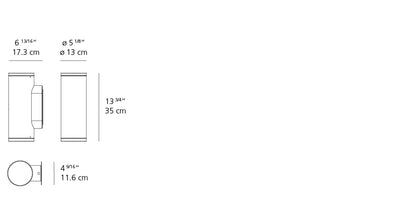 Artemide-Calumet-T41941NN08-Calumet Outdoor Single Wall Light-White