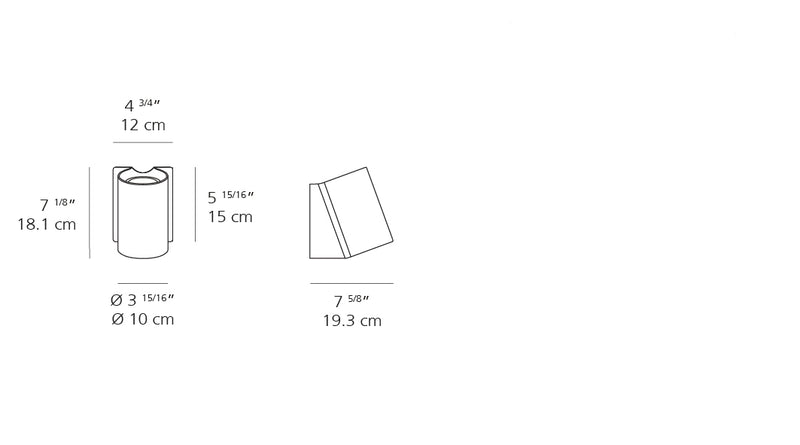 Artemide-Oblique-T086028-Oblique Wall Light-White