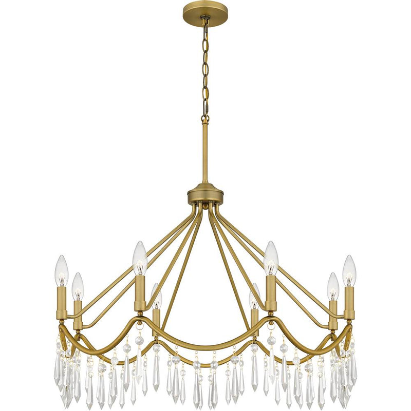 Quoizel - AID5030AB - Eight Light Chandelier - Airedale - Aged Brass