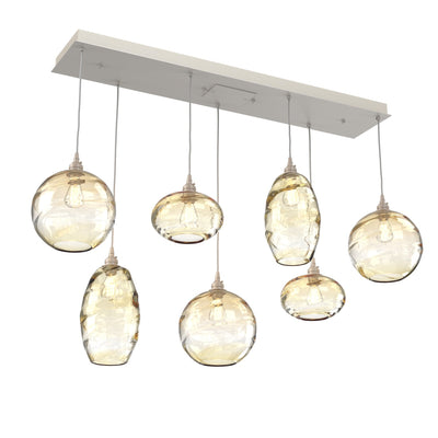 Hammerton Studio - PLB0048-07-BS-OA-C01-E2 - Seven Light Multi-Port - Misto - Metallic Beige Silver