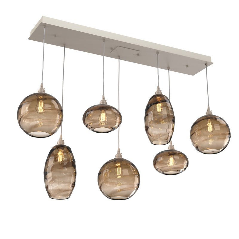 Hammerton Studio - PLB0048-07-BS-OB-C01-E2 - Seven Light Multi-Port - Misto - Metallic Beige Silver
