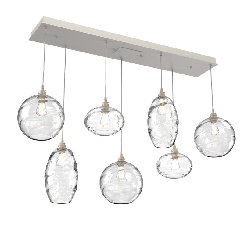 Hammerton Studio - PLB0048-07-BS-OC-C01-E2 - Seven Light Multi-Port - Misto - Metallic Beige Silver