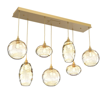Hammerton Studio - PLB0048-07-GB-OA-C01-E2 - Seven Light Multi-Port - Misto - Gilded Brass