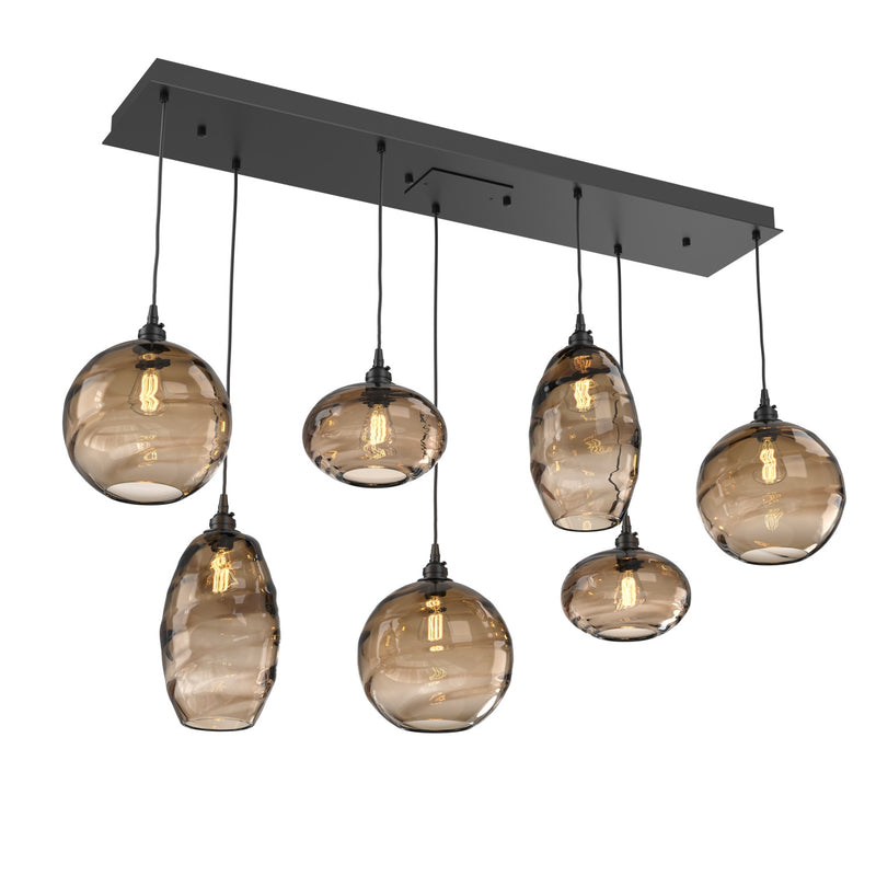 Hammerton Studio - PLB0048-07-MB-OB-C01-E2 - Seven Light Multi-Port - Misto - Matte Black