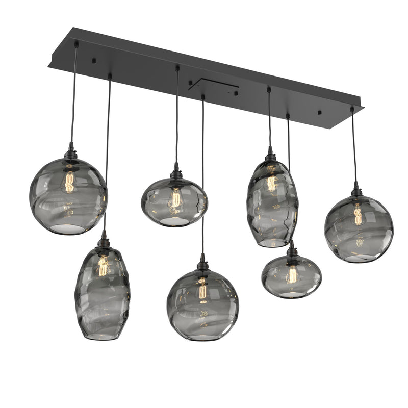 Hammerton Studio - PLB0048-07-MB-OS-C01-E2 - Seven Light Multi-Port - Misto - Matte Black