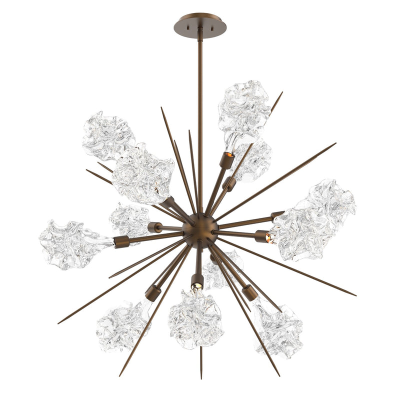 Hammerton Studio - CHB0059-0A-FB-BC-001-L1 - LED Starburst - Blossom - Flat Bronze
