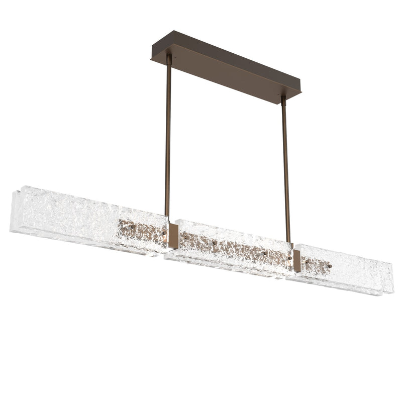 Hammerton Studio - PLB0061-50-FB-GC-001-L1 - LED Chandelier - Glacier - Flat Bronze