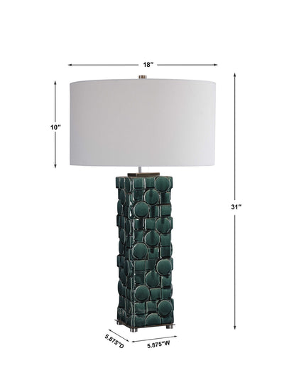 Geometry Green Table Lamp
