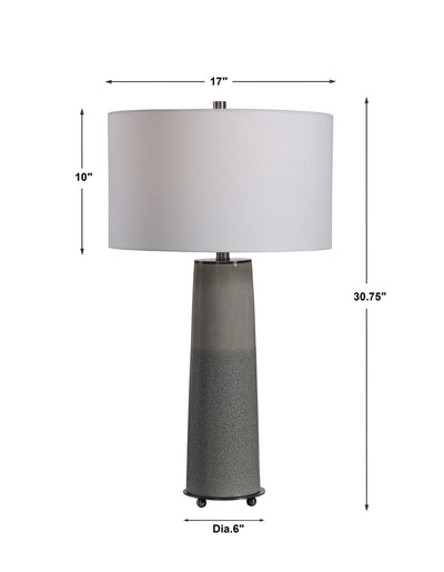Abdel Gray Glaze Table Lamp