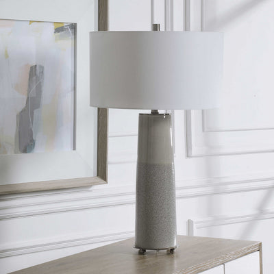 Abdel Gray Glaze Table Lamp