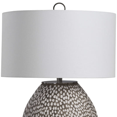 Cyprien Gray White Table Lamp