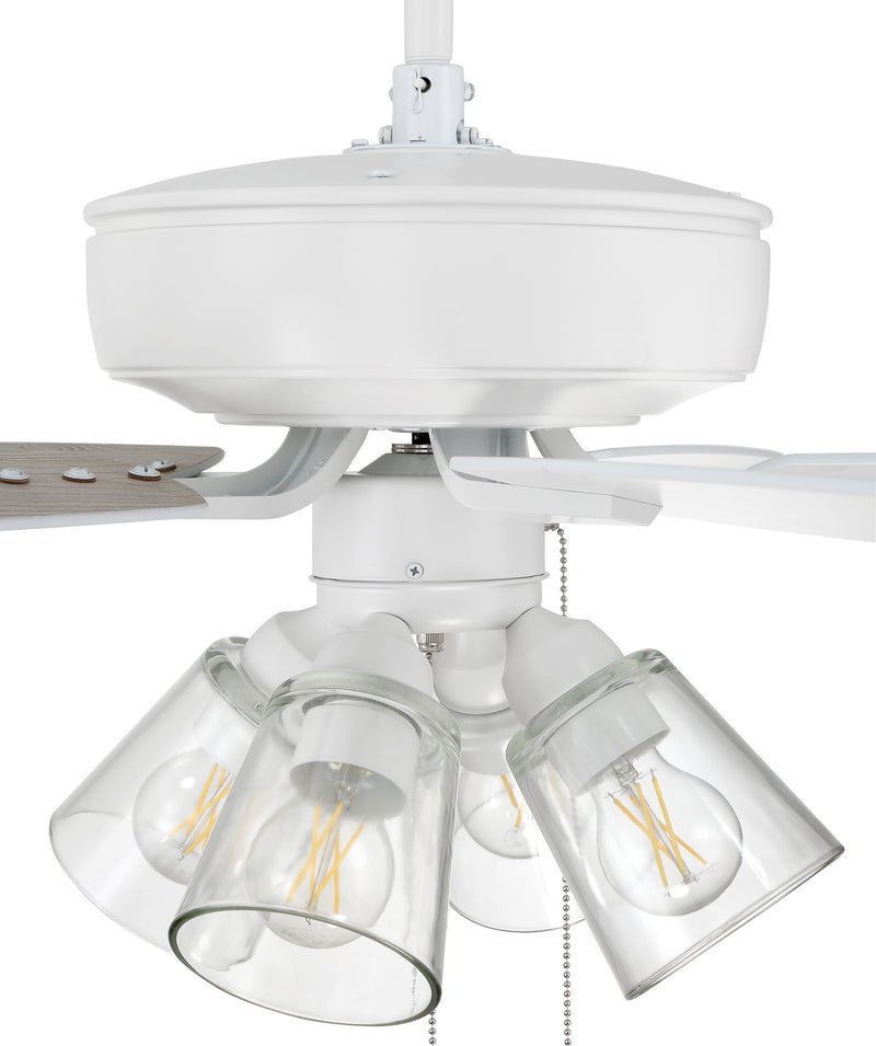 Pro Plus 104 Clear 4 Light Kit CeilingFanBladesIncluded