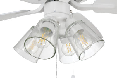 Pro Plus 104 Clear 4 Light Kit CeilingFanBladesIncluded
