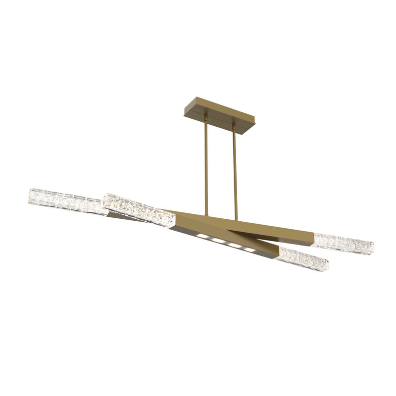 Hammerton Studio - PLB0060-64-GB-GC-001-L3 - LED Linear Suspension - Axis - Gilded Brass