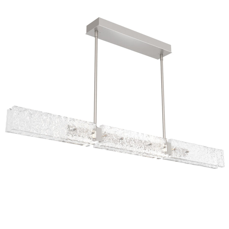 Hammerton Studio - PLB0061-50-BS-GC-001-L3 - LED Linear Dining - Glacier - Metallic Beige Silver