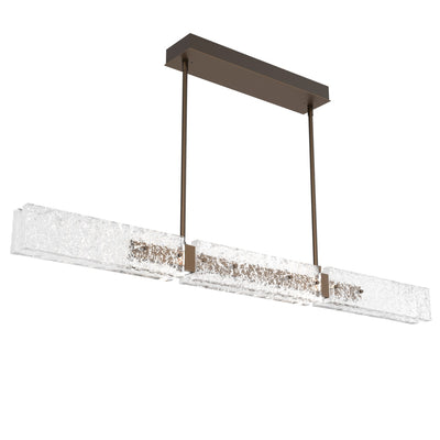 Hammerton Studio - PLB0061-50-FB-GC-001-L3 - LED Linear Dining - Glacier - Flat Bronze