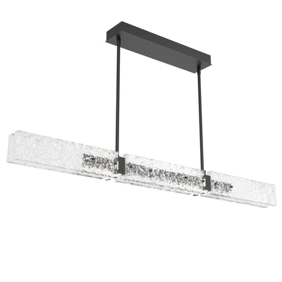 Hammerton Studio - PLB0061-50-MB-GC-001-L3 - LED Linear Dining - Glacier - Matte Black