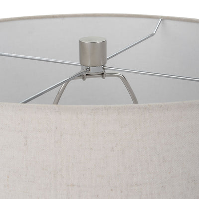 Contour Metallic Glass Table Lamp