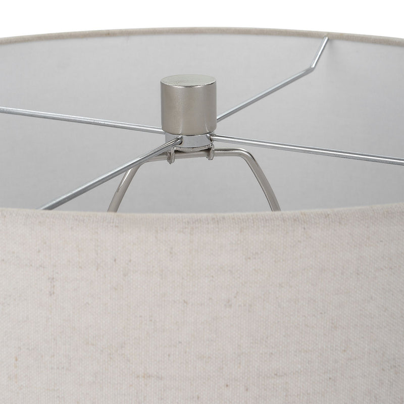 Contour Metallic Glass Table Lamp