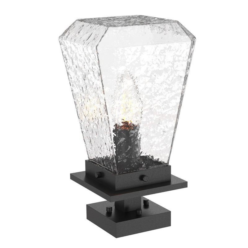 Hammerton Studio - OMB0043-01-TB-C-E2 - One Light Pier Mount - Outdoor-Blown - Textured Black