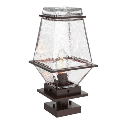 Hammerton Studio - OMB0077-01-SB-C-E2 - One Light Pier Mount - Outdoor Pendant - Statuary Bronze