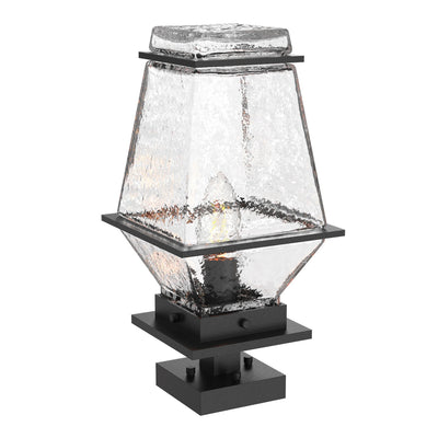 Hammerton Studio - OMB0077-01-TB-C-E2 - One Light Pier Mount - Outdoor Pendant - Textured Black