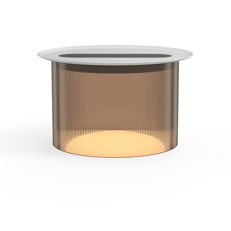 Pablo Designs - CARO LRG BRZ 12 WHT - LED Table - Carousel - Bronze/White