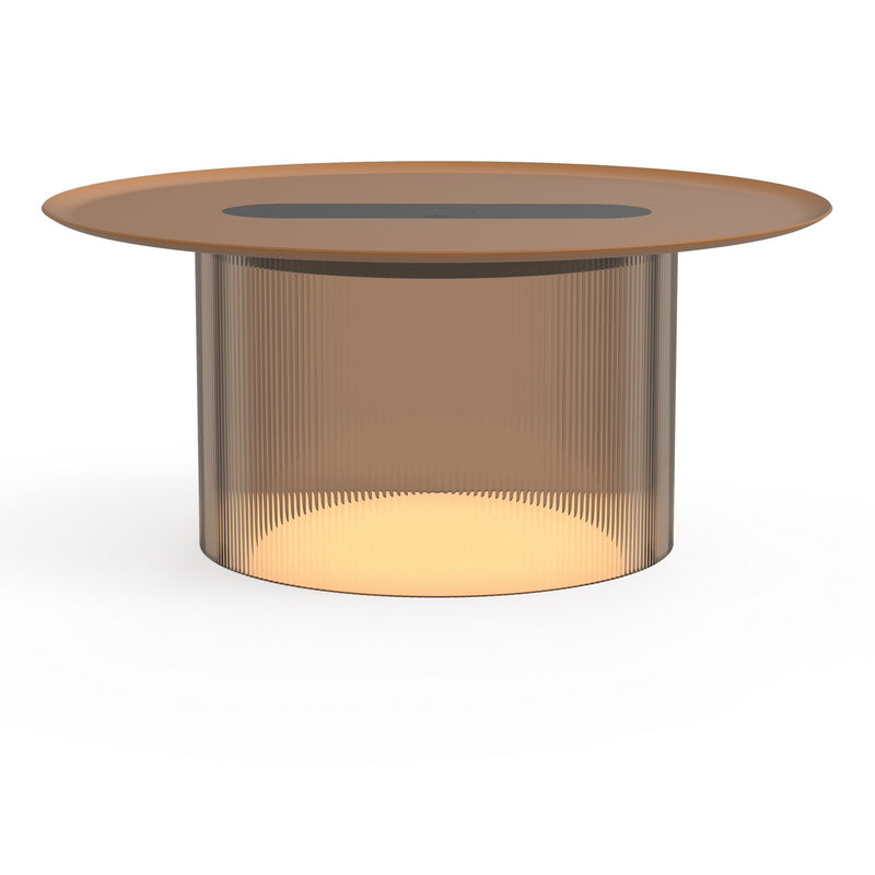 Pablo Designs - CARO LRG BRZ 16 TER - LED Table - Carousel - Bronze/ Terracotta