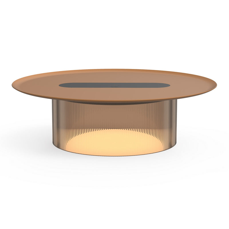 Pablo Designs - CARO SML BRZ 16 TER - LED Table - Carousel - Bronze/ Terracotta