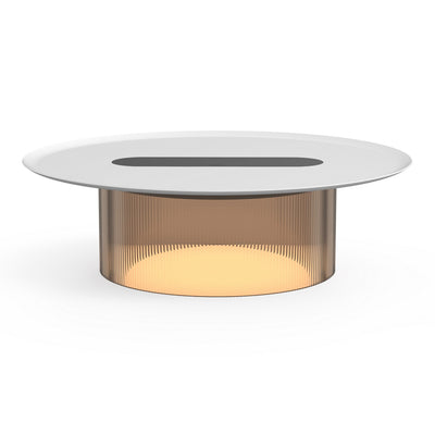Pablo Designs - CARO SML BRZ 16 WHT - LED Table - Carousel - Bronze/White