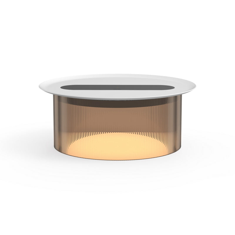 Pablo Designs - CARO SML BRZ 12 WHT - LED Table - Carousel - Bronze/White