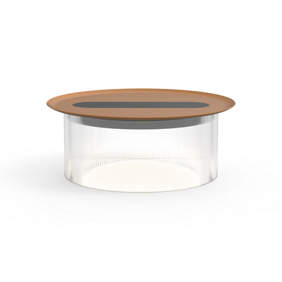 Pablo Designs - CARO SML CLR 12 TER - LED Table - Carousel - Clear/ Terracotta